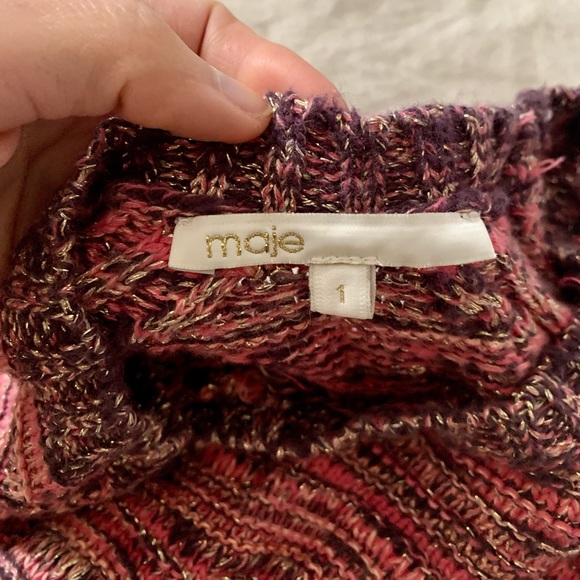 Maje Paris Mirabelle Pink Sweater - Picture 3 of 4